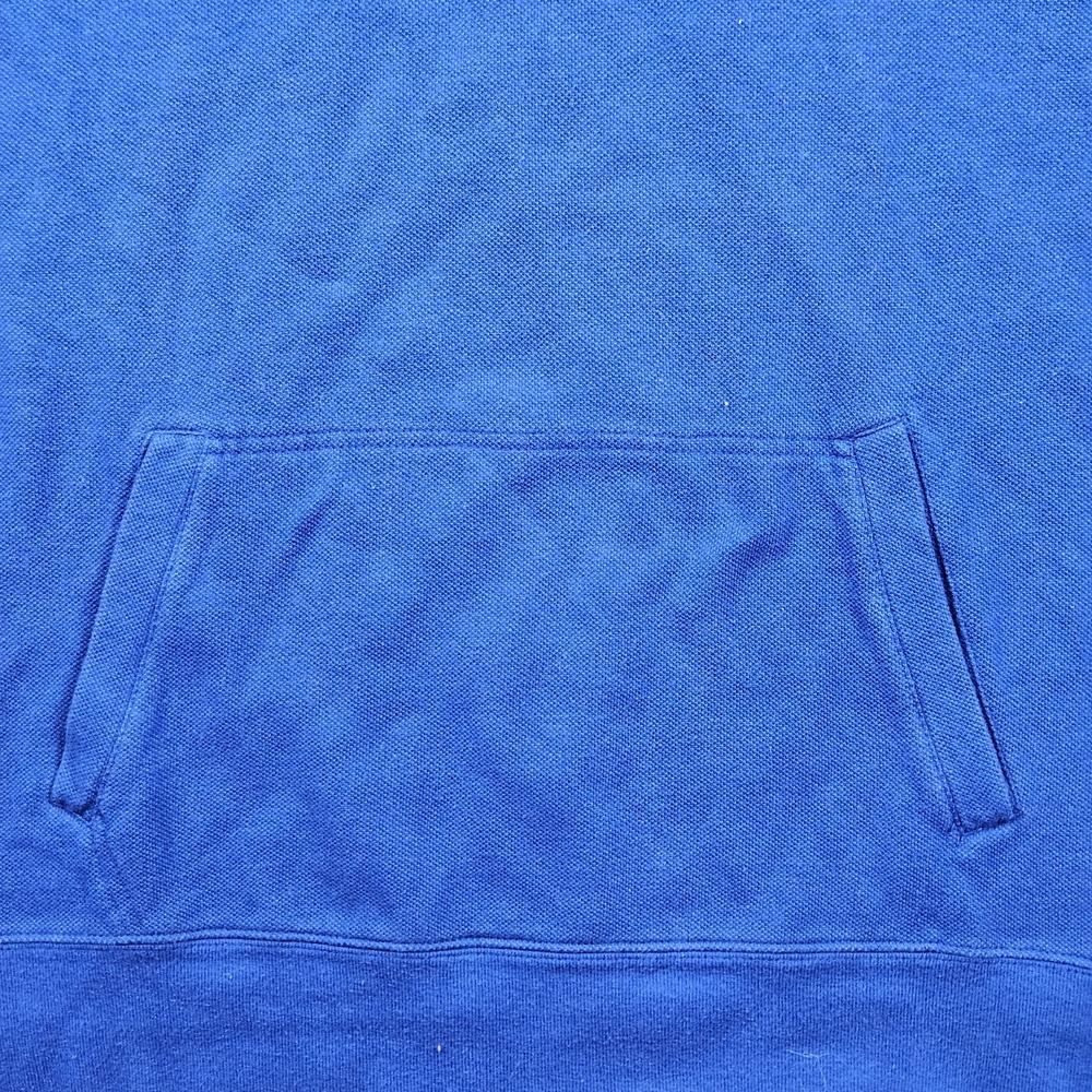 Polo Ralph Lauren Sweatshirt Mens Large Blue 1/4 Zip Pockets Cotton Pullover - Picture 5 of 12